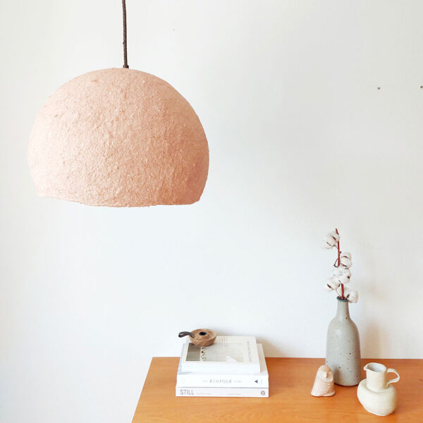 recycled paper lamp